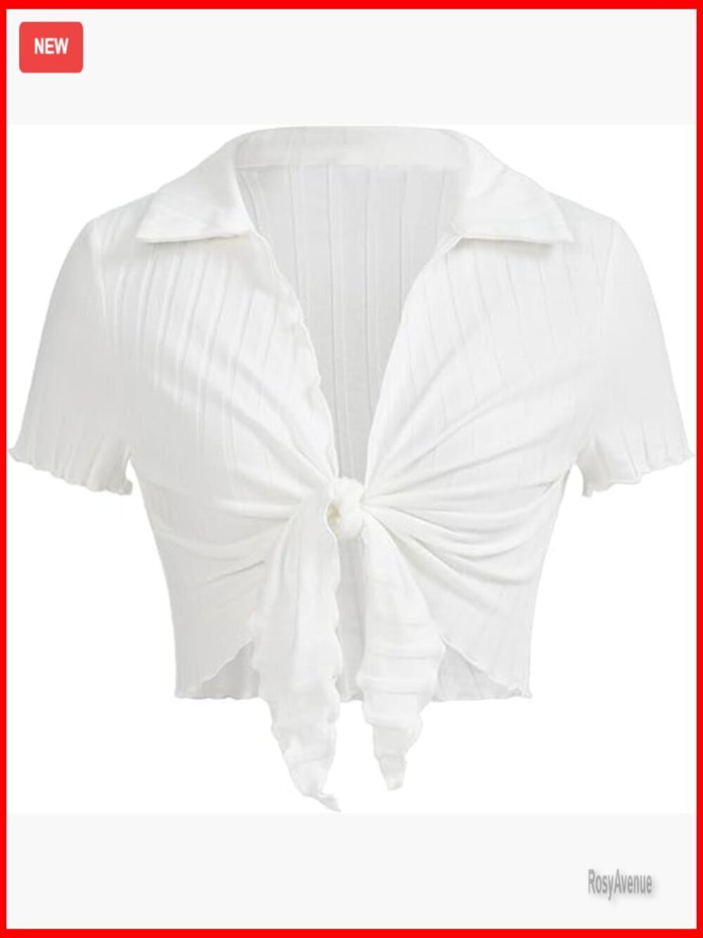 Women's Tie Front Crop Top Deep V Neck Y2k Going Out Rave Shirt
